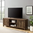 thumbnail image 1 of Walker Edison Farmhouse Barn Door TV Stand for TVs up to 80", Rustic Oak, 1 of 13