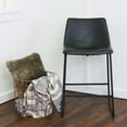 Walker Edison Faux Leather Counter Stools Set of 2
