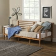 thumbnail image 1 of Walker Edison Mid-Century Miller Solid Wood Spindle Daybed, Caramel, 1 of 12