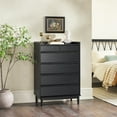 thumbnail image 1 of Walker Edison Mid-Century Modern 6-Drawer Wood Dresser, Solid Black, 1 of 11