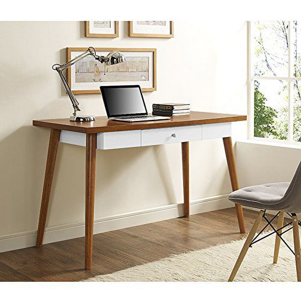 Walker Edison 48 Wood Home Office Storage Computer Desk with