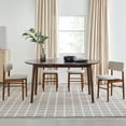thumbnail image 1 of Walker Edison Mid-Century Solid Wood Oval Dining Table, Caramel, Walnut, 1 of 22
