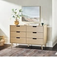 thumbnail image 1 of Walker Edison Modern 6-Drawer Dresser with Cut-Out Handles, Riviera, 1 of 18