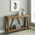 thumbnail image 1 of Walker Edison Modern Farmhouse Console Table, Reclaimed Barnwood, 1 of 12