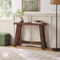 thumbnail image 1 of Walker Edison Modern Farmhouse Easy Assembly Wood Console Table Medium Brown, 1 of 11