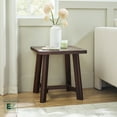 thumbnail image 1 of Walker Edison Modern Farmhouse Easy Assembly Solid Wood Side Table Espresso, 1 of 11