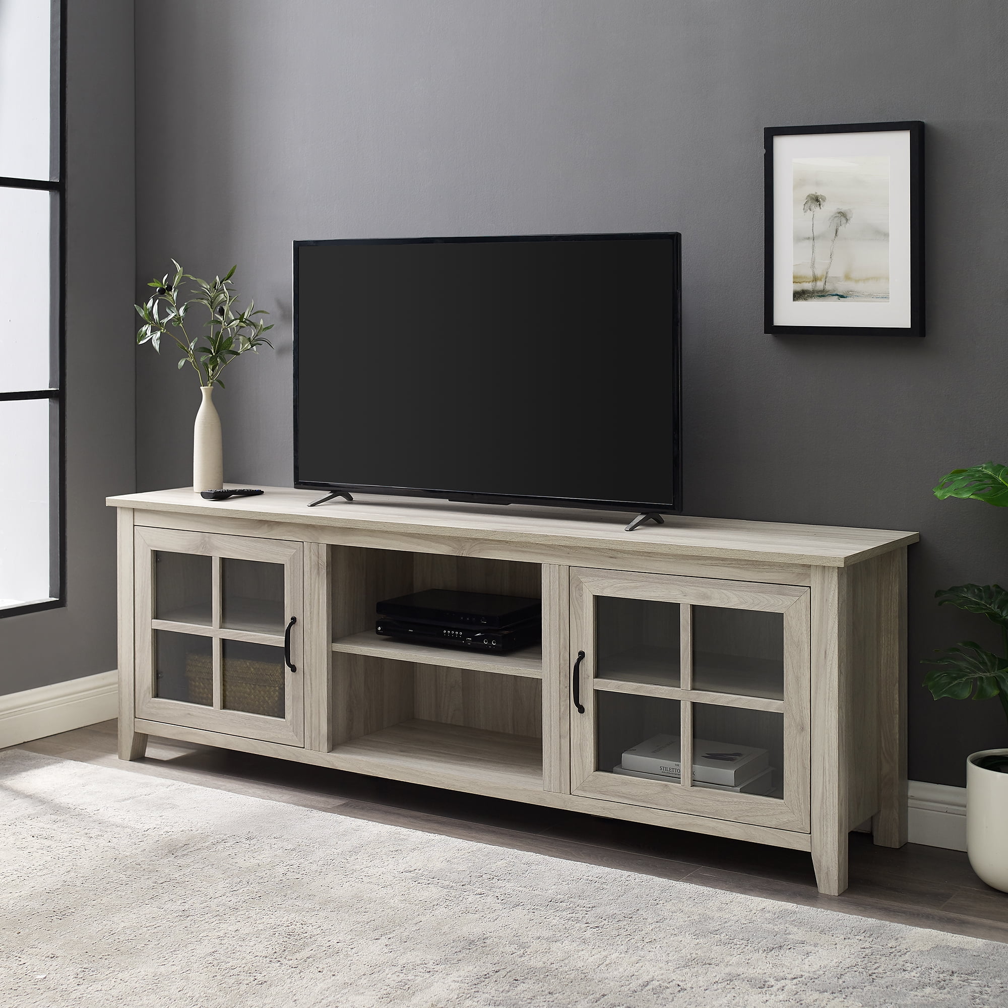 Walker Edison Modern Farmhouse TV Stand for TVs up to 80