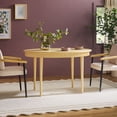 thumbnail image 1 of Walker Edison Modern Fluted Oak Veneer Dining Table for 4, Coastal Oak, 1 of 12