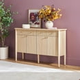 thumbnail image 1 of Walker Edison Modern Fluted Wood Sideboard with Storage, Coastal Oak, 1 of 12