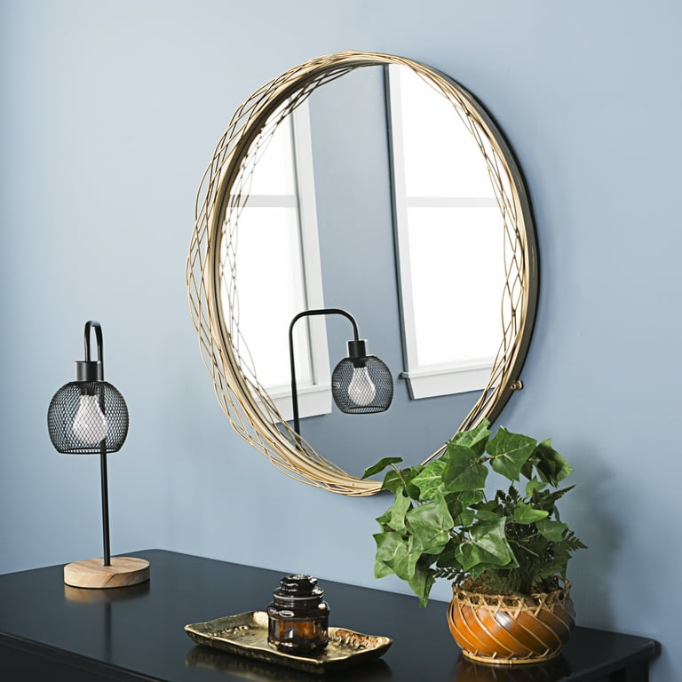 Walker Edison Modern Round Wall Mirror - 32 Diameter