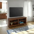 thumbnail image 1 of Walker Edison Open Storage TV Stand for TVs up to 65", Brown, 1 of 8