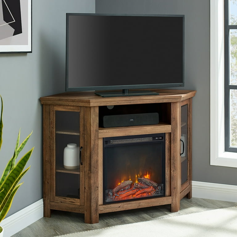 Corner fireplace tv stand walmart deals