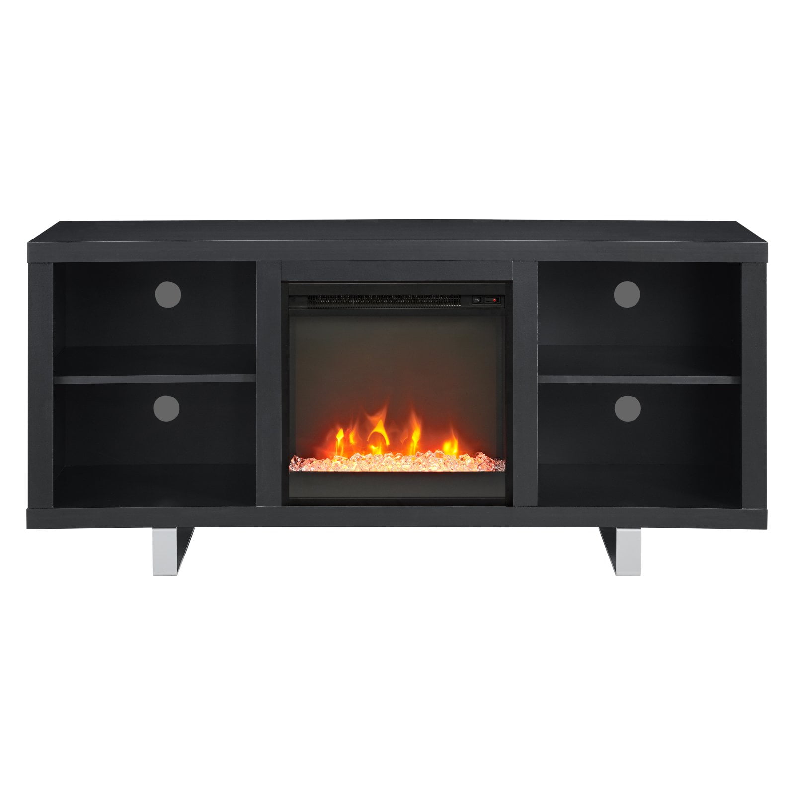 Walker Edison Simple Modern Fireplace TV Console