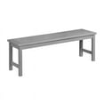 thumbnail image 1 of Walker Edison Solid Acacia Wood Patio Dining Bench in Gray Wash, 1 of 4