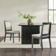 thumbnail image 1 of Walker Edison Solid Wood and Rattan Dining Chair, Set of 2, Black, 1 of 17