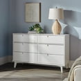 thumbnail image 1 of Walker Edison Sonoma 6-Drawer Solid Wood Dresser, White, 1 of 15