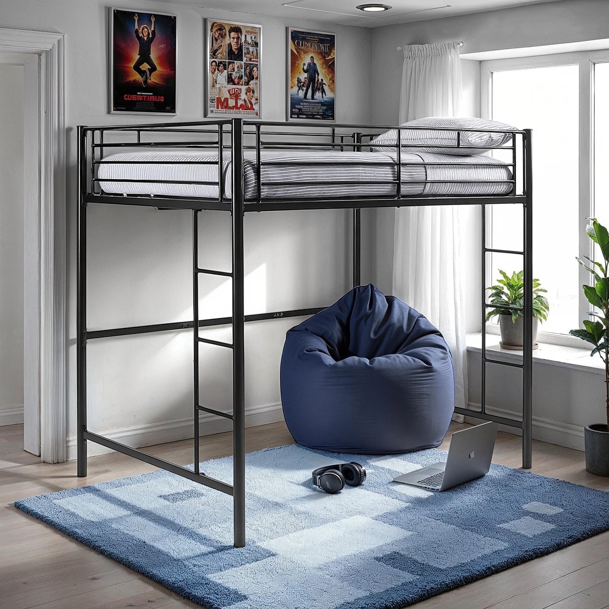 Walker Edison Sunset Modern Loft Bunk Bed