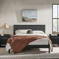 thumbnail image 1 of Walker Edison Transitional Solid Wood Queen Bed, Black, 1 of 17