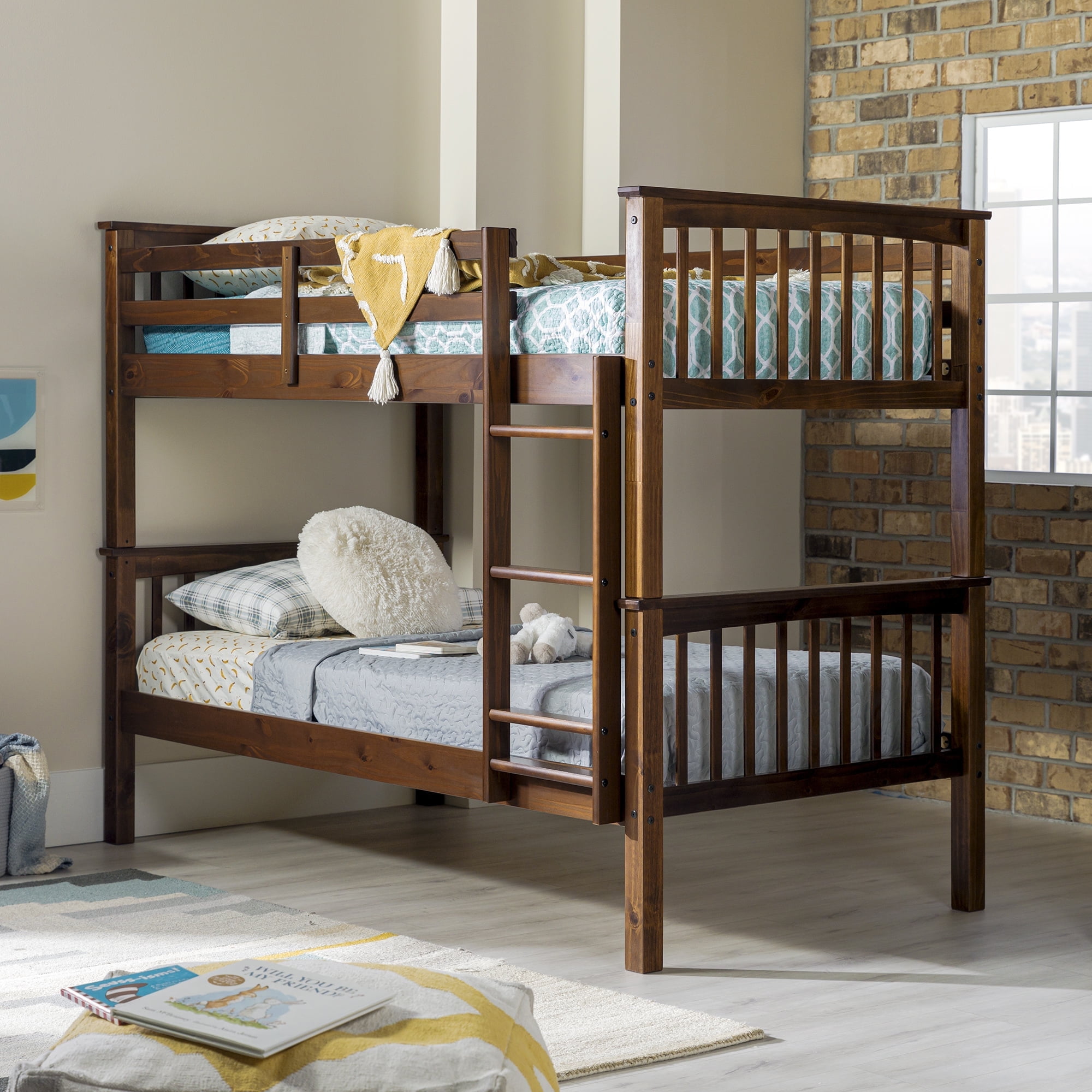 Walker Edison Classic Bunk Bed - Thumbnail 4