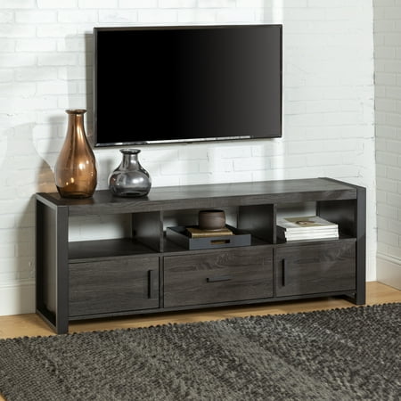 Walker Edison - angelo:HOME TV Cabinet for Most Flat-Panel TVs Up to 65" - Charcoal