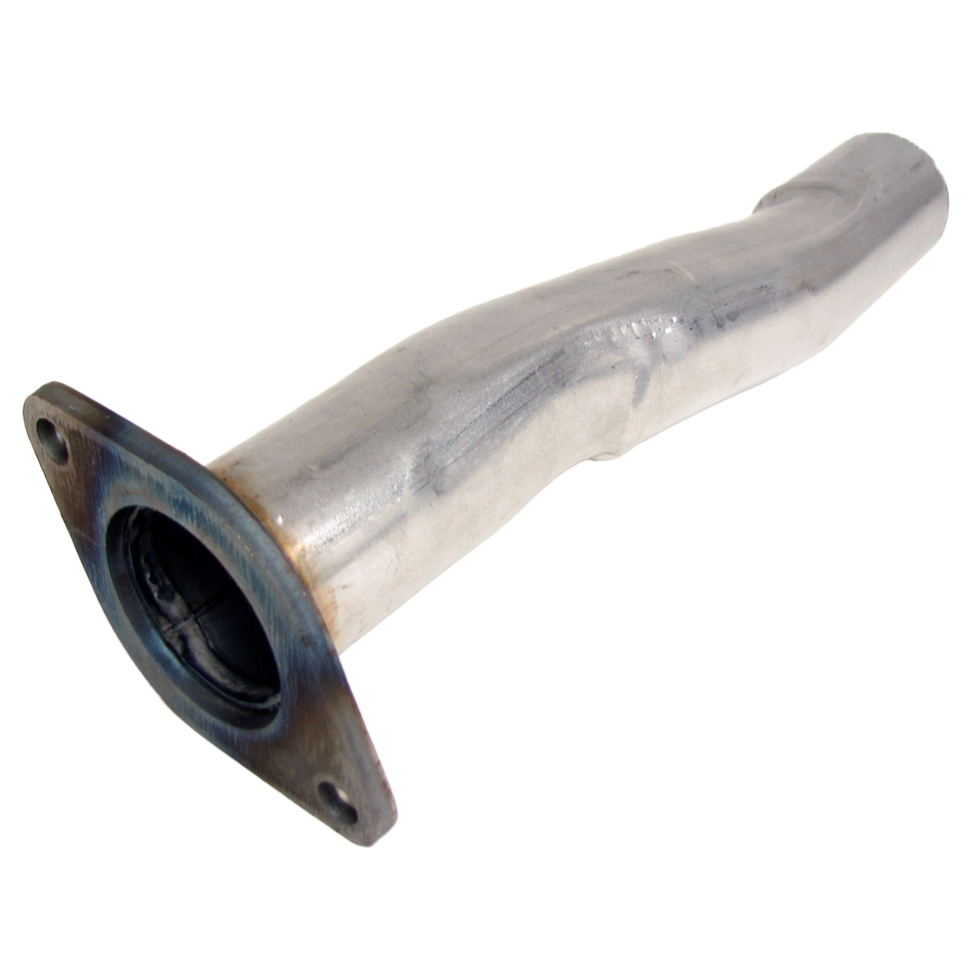 Vibrant 1207 Round Stainless Steel Exhaust Tip - T304 Single Wall Angle-Cut, 5-Year Warranty