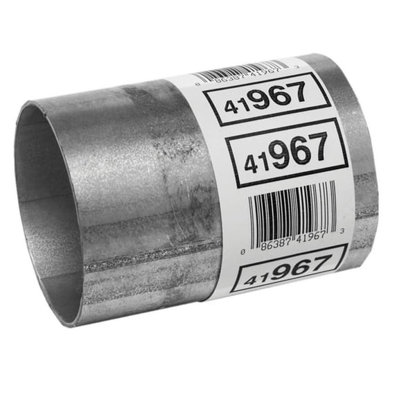 Walker Exhaust Pipe Connector - Overall Length: 4" - Inlet Diameter: 2.75" - Outlet Diameter: 2.75" - Aluminum Finish, 1 each, sold by each