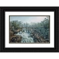 thumbnail image 1 of Walker, Fred 18x13 Black Ornate Wood Framed with Double Matting Museum Art Print Titled - Dawn At Middle Falls, 1 of 4