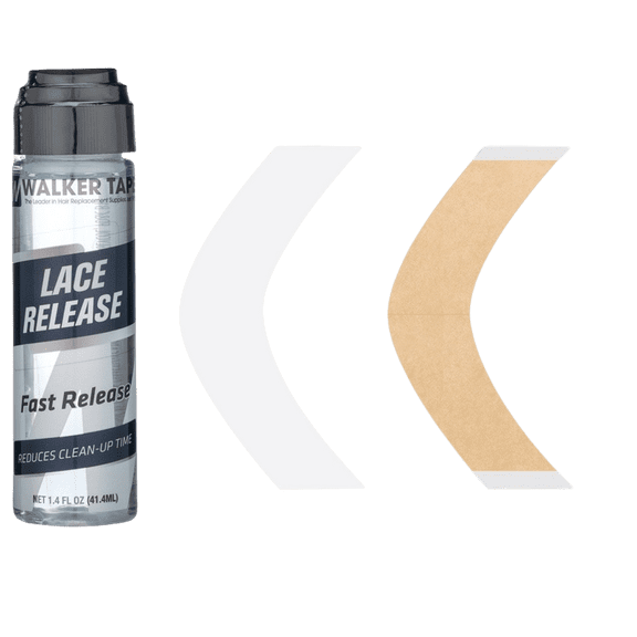 Walker Kit: Natural Hold Tape Strips (A Contour) and Lace Release 1.4 fl oz