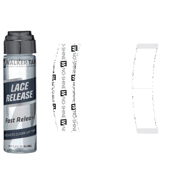 Walker Kit: No Shine Tape Strips (C Contour) and Lace Release 1.4 fl oz