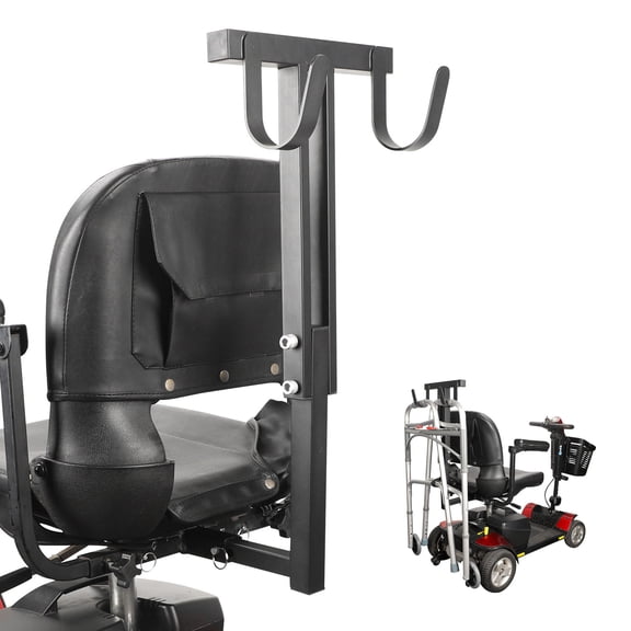 Walker Metal Bracket Hook - Scratch-Resistant Alloy Steel, Fits Walkers (Rollators are not Compatible), Compatible with Pride Mobility & Golden Technologies