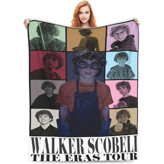 Walker Scobe-ll Fleece Blanket Soft Cozy Throw Blanket 30x40, Lightweight Fuzzy Comfy Flannel Blanket Warm Plush Throw Blankets for Couch, Sofa, Bed