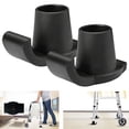 thumbnail image 1 of Walker Ski Glides, Set of 2, Tool-Free Installation Glider Foot Cover, Universal 2" Replacement Glide Caps, Heavy Duty Coaster Skis for Medical Walker, 1 of 8