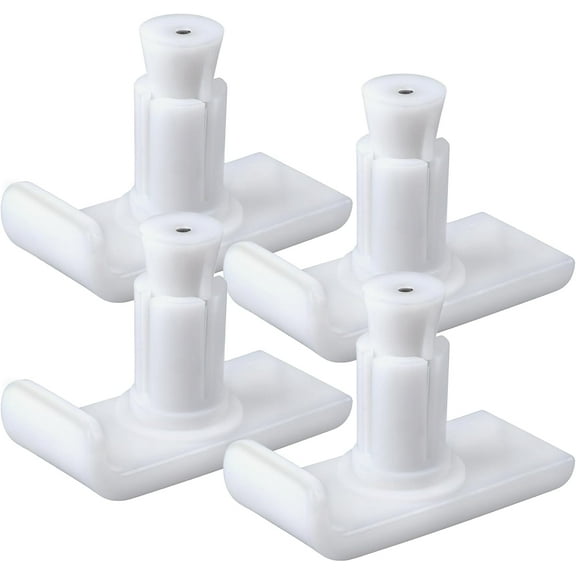 Walker Ski Glides, Universal Fit Walker Glides Mobility Accessory for Seniors, Walker Accessories for Safety and Stability, White, 4 Pack