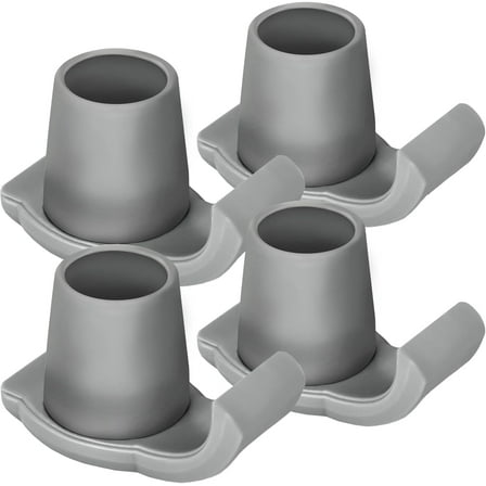 Walker Skis Glides for Folding Walkers, Walker Glides for Seniors, Essentials Walker Accessories Mobility Aid Accessory for Seniors-Gray4.0