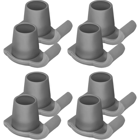 Walker Skis Glides for Folding Walkers, Walker Glides for Seniors, Essentials Walker Accessories Mobility Aid Accessory for Seniors-Gray8.0