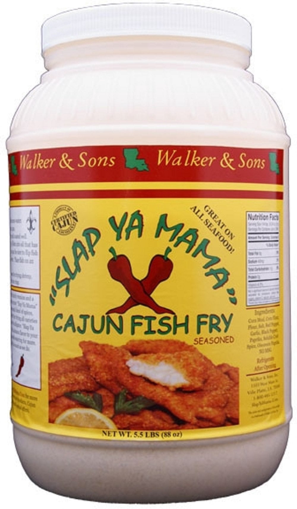Slapiya Fish Walker & Sons Slap Ya Mama Cajun Fish Fry, 88 Ounce - Walmart.com