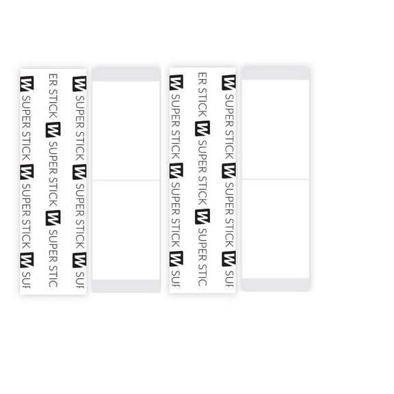 Walker Tape Co. Stick Tape Straight Strips , 36 pcs (1in x 3 in) Clear