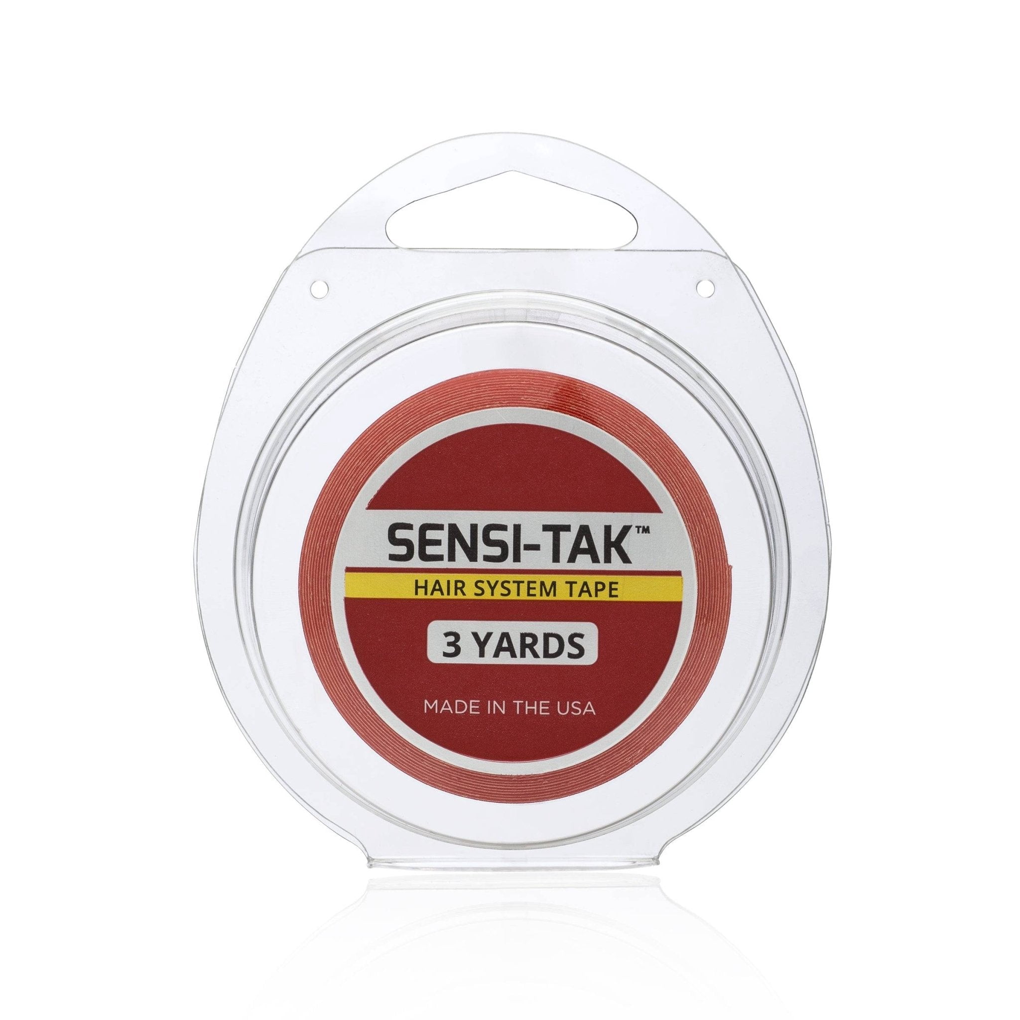 Walker Tape Sensi-Tak – Adhésif Double Face Rouge Transparent, Tenue 1 Semaine, Facile à Nettoyer