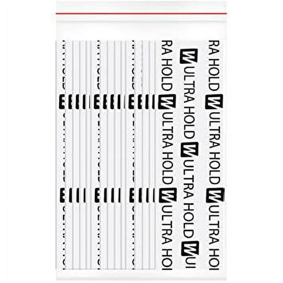 Walker Ultra Hold Tape Straight 1/2" X 3" 36 Pieces Double Side Wig Adhesive Tape.