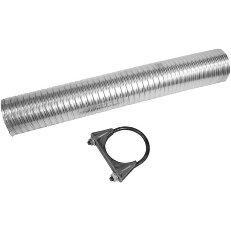 Walker Universal Aluminized Flex Pipe, 18-in. Length, Automotive Flex Tubes & Wire Sleeves