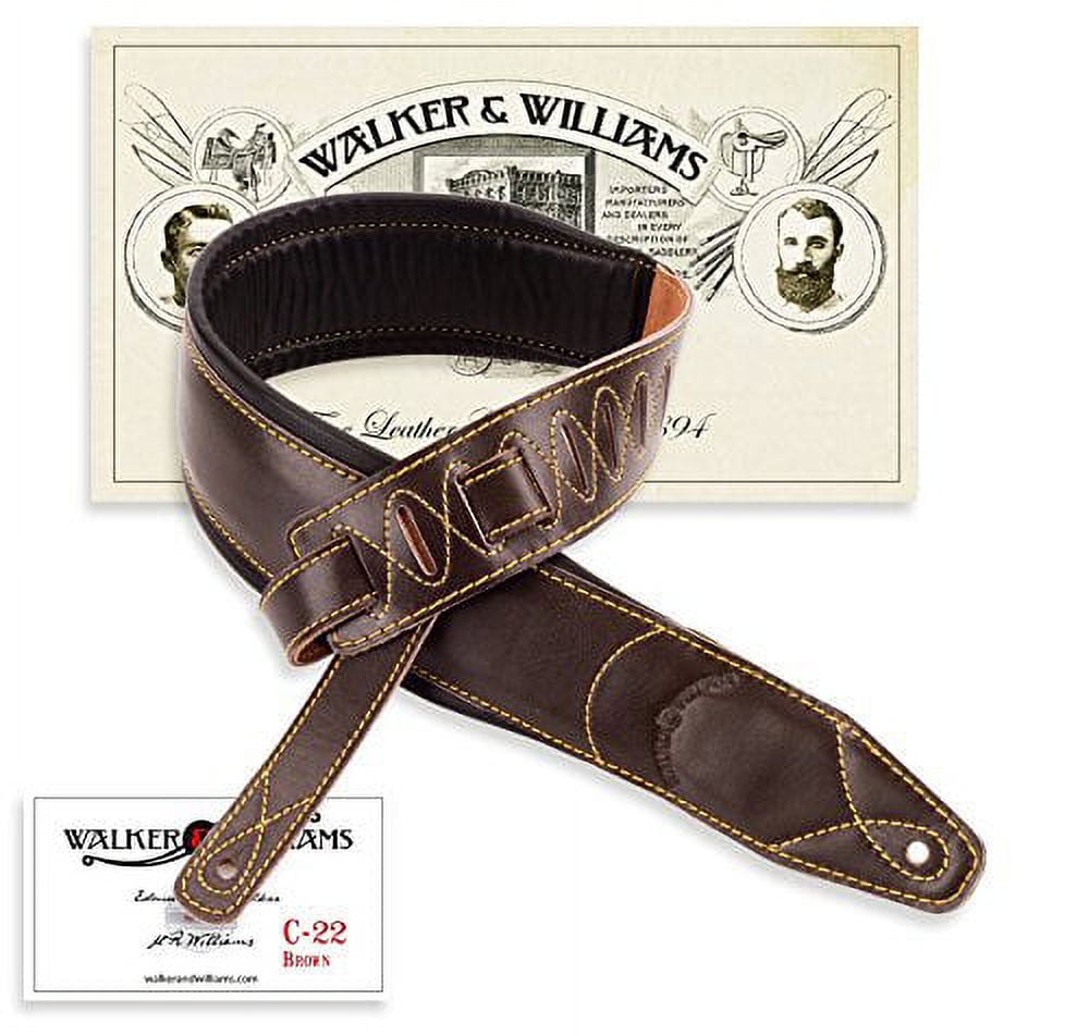 Walker and williams cheap leather guitar straps