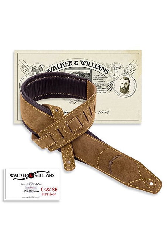 C-22 Natural Suede Boot Leather Strapwith Double Padding