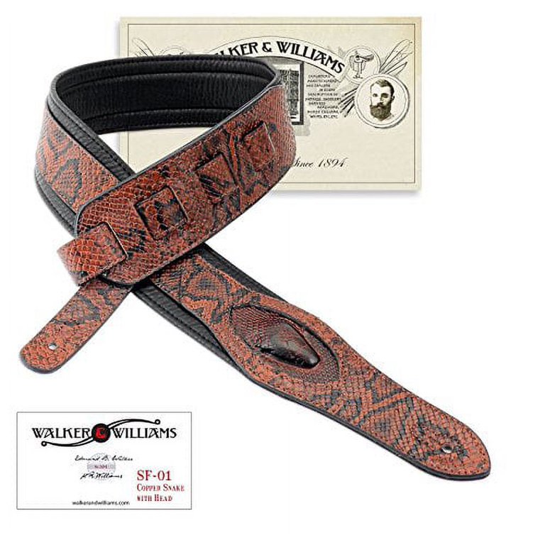 Walker & Williams SF-01 Copperhead Snakeskin Pattern Padded