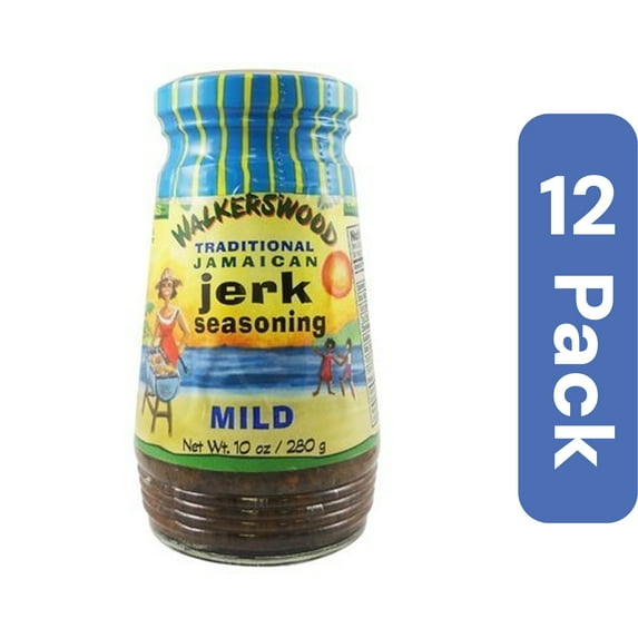 Walker Woods Mild Jerk Seasoning 10 oz (Pack Of 12)