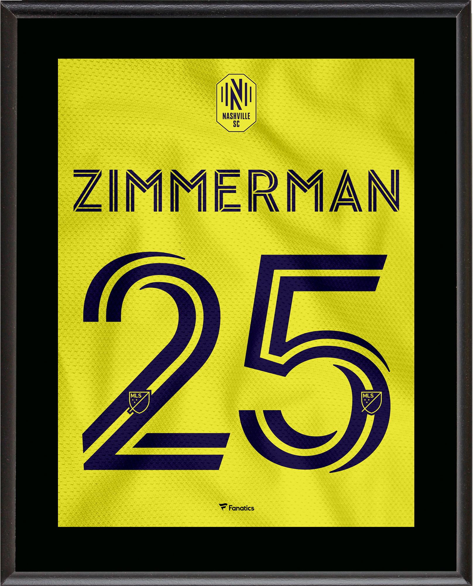 Walker Zimmerman Nashville SC 10.5" x 13" Jersey Style