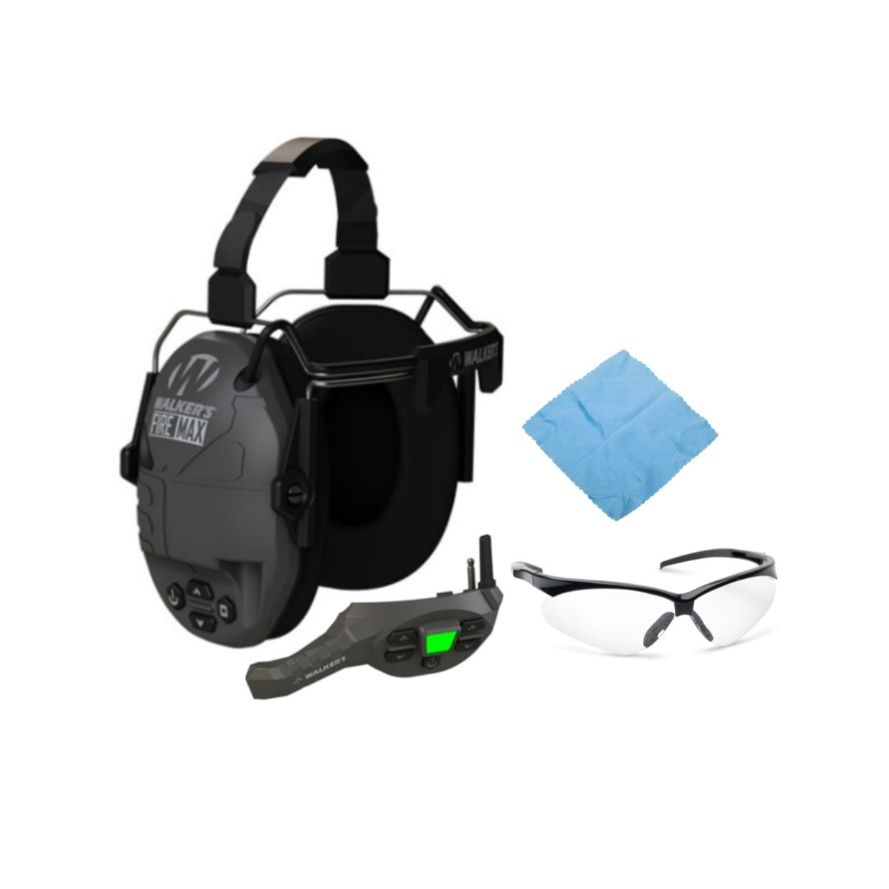 Walker's FireMax Behind the Neck Muff w/ Walkie Talkie and Glasses