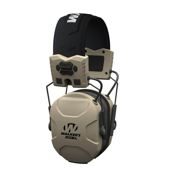 Walker's Digital Electronic Muff-26db Nrr Noise Protection Sound Enhancement Shooting Safety Earmuff, 2 AAA Batteries, Xcel 100