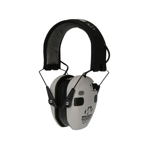 Walker's Game Ear Digital X-TRM Razor Bluetooth Ear Muffs, Noise Reduction Rating 24 dB, Grey