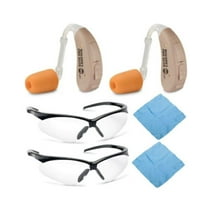 Walker's Game Ear HD Pro Elite Hearing Enhancers (Beige) 2-Pack with Glasses Kit