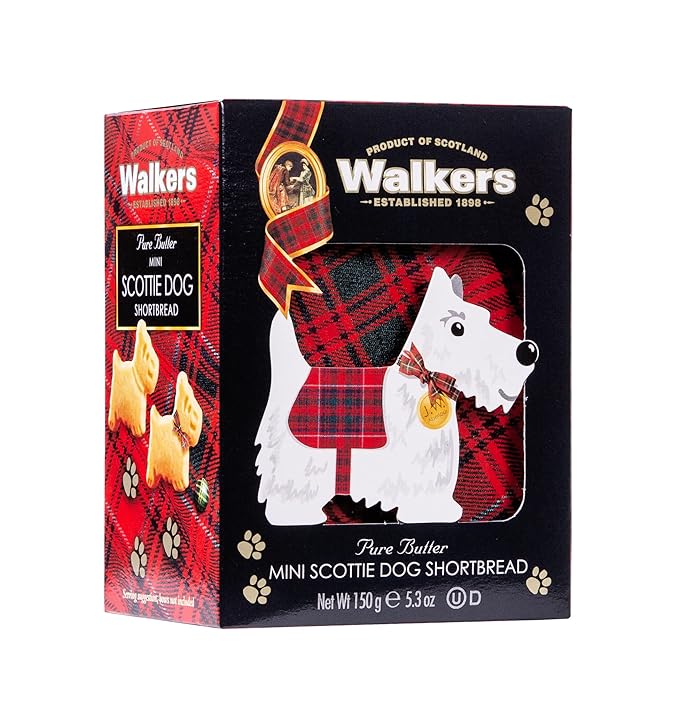 Walker’s Pure Butter Mini Scottie Dog Shaped Shortbread 51Count